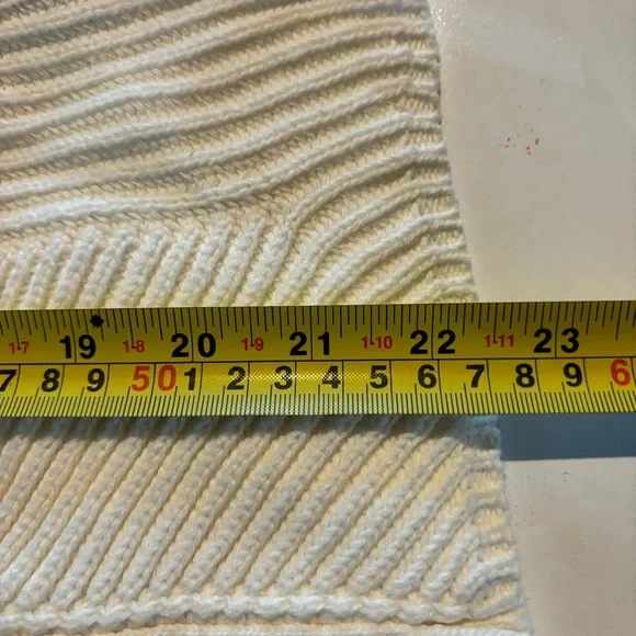 Anthropologie Womens Knit Tank Top Small Ribbed Cream Button Flutter Sleeved - Picture 6 of 8